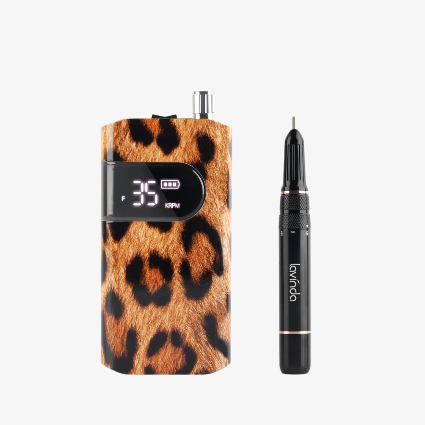 Wand™ Nail Drill - Leopard Print - 35,000 RPM Rechargeable